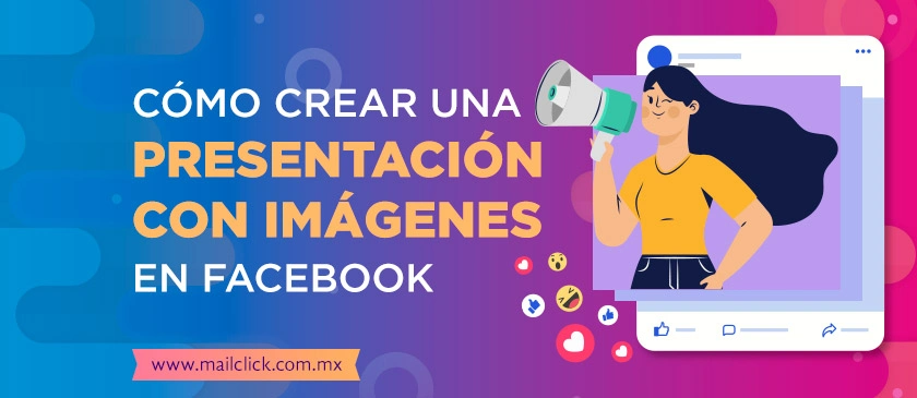 Imagen ilustrativa de una persona sobre una publicación en Facebook