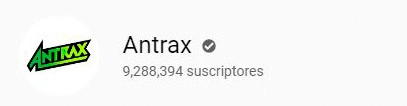 Imagen de perfil de Antrax, 9,288,394 suscriptores