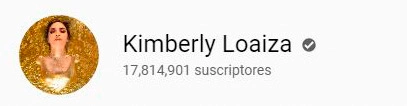 Imagen de Perfil de Kimberly Loaiza, 17,814,901 suscriptores