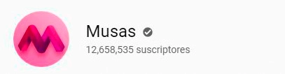 Imagen de Perfil de Musas, 12,658,535 suscriptores