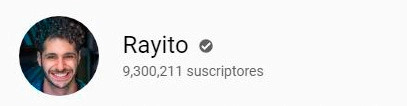 Imagen de perfil de Rayito, 9,300,211 suscriptores