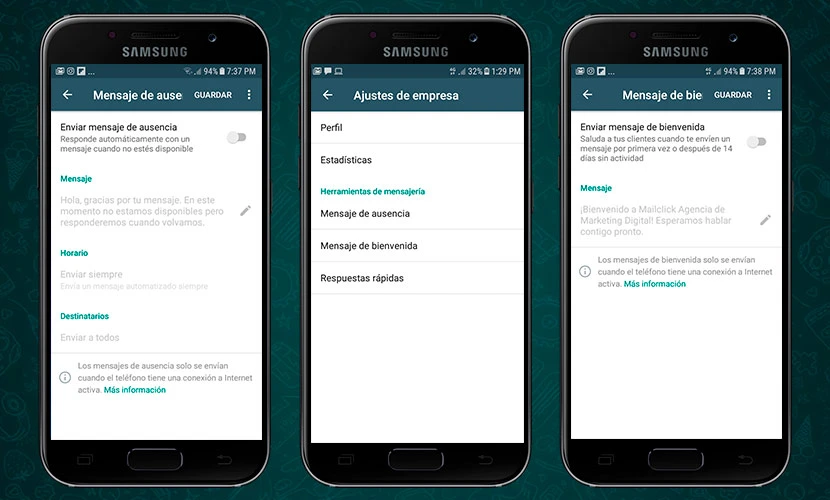 Crea un mensaje de bienvenida