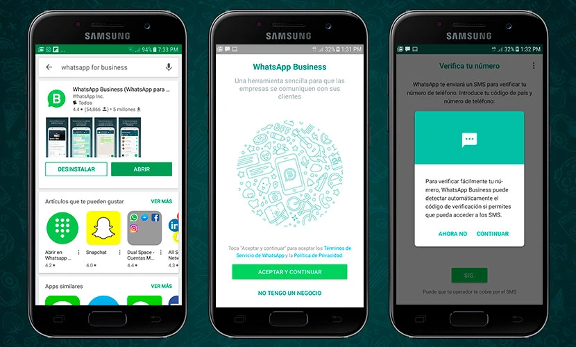 Whatsapp Business en la Playstore