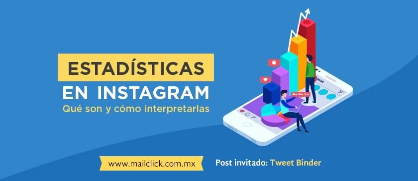 Título del artículo junto a un celular con unas gráficas y una persona