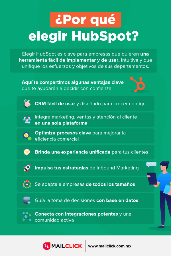 8 razones clave para escoger HubSpot para tu negocio