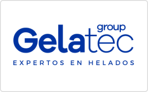Logotipo de GELATEC, distribuidora de máquinas de helado