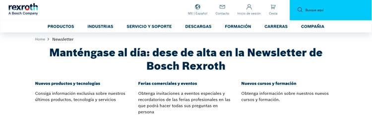 Ejemplo de marketing industrial de Bosch Rexroth Mexico