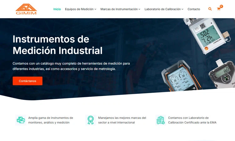 Ejemplo de SEO y rediseño de sitio web industrial