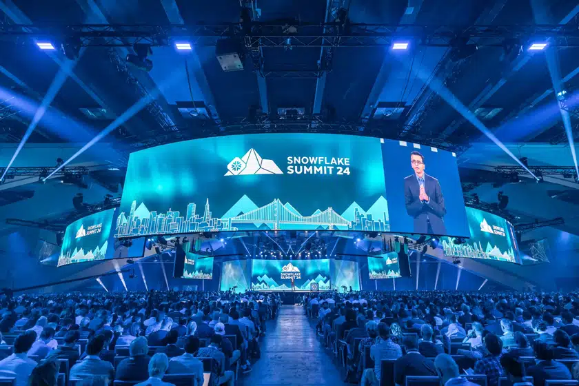 Ejemplo de evento Snowflake, enfocado en Account-Based Marketing