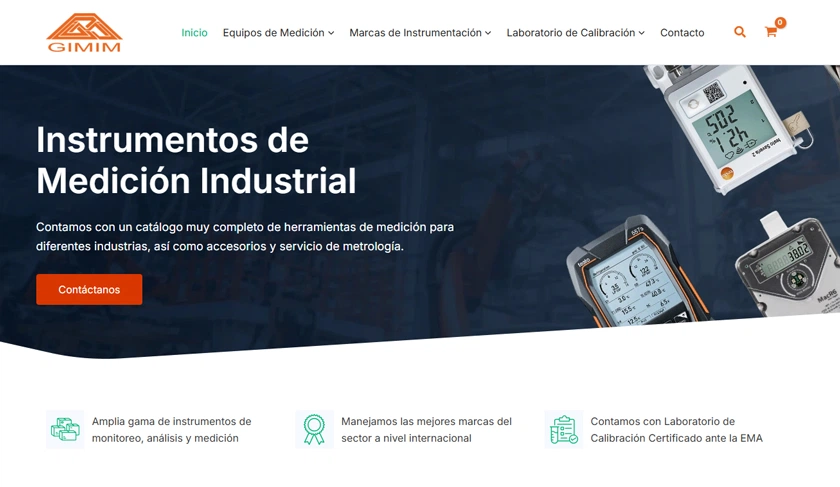Captura de pantalla de la arquitectura del sitio de GIMIM.