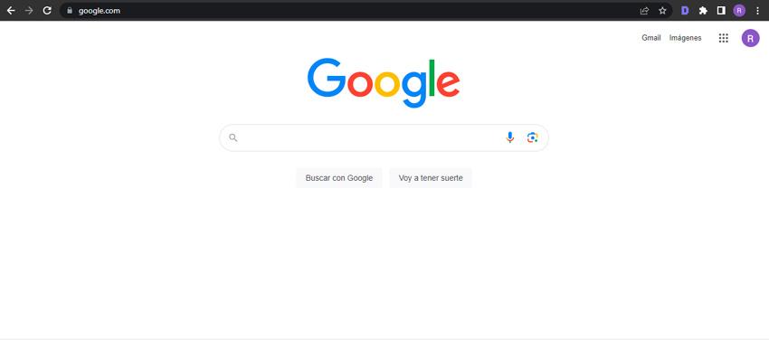 Interfaz de Google