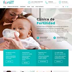 Miniatura del diseño web realizado para FertilT