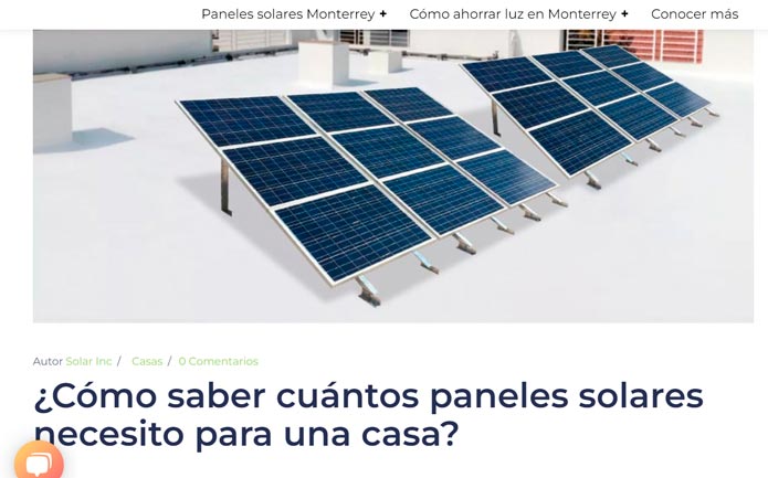 Artículo de Solar inc ¿Cuántos paneles solares necesito en casa?